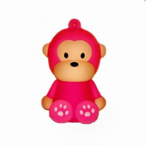 MONITO SENTADO COLOR ROSADO